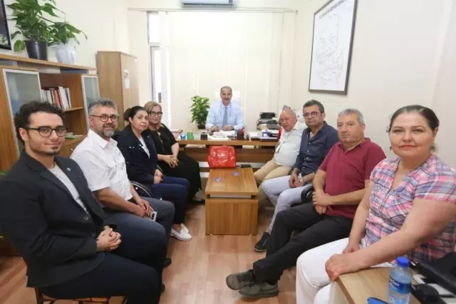 Aydın Tabip Odası, Efeler Belediyesi Sağlık Müdürü Dr. Eralp Atay'ı ziyaret etti