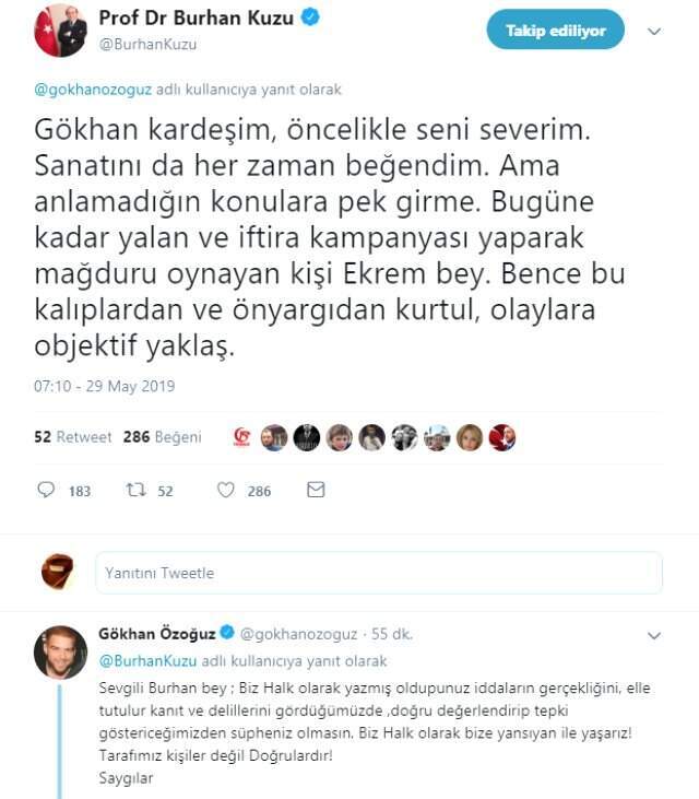 Burhan Kuzu'dan Athena Gökhan'a: Seni severim ama anlamadığın konulara pek girme!