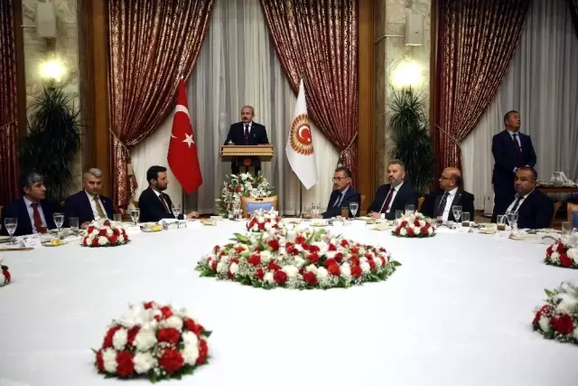 TBMM Başkanı Mustafa Şentop, gazetecilere iftar verdi