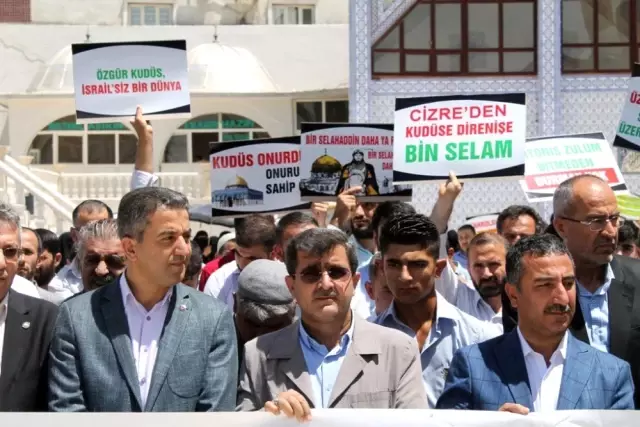 Cizre'de israilin Kudüs işgali kınandı
