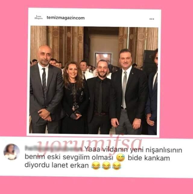 Sosyal medya kullanıcısı Vildan Atsever'in nişanlısının eski sevgilisi olduğunu iddia etti