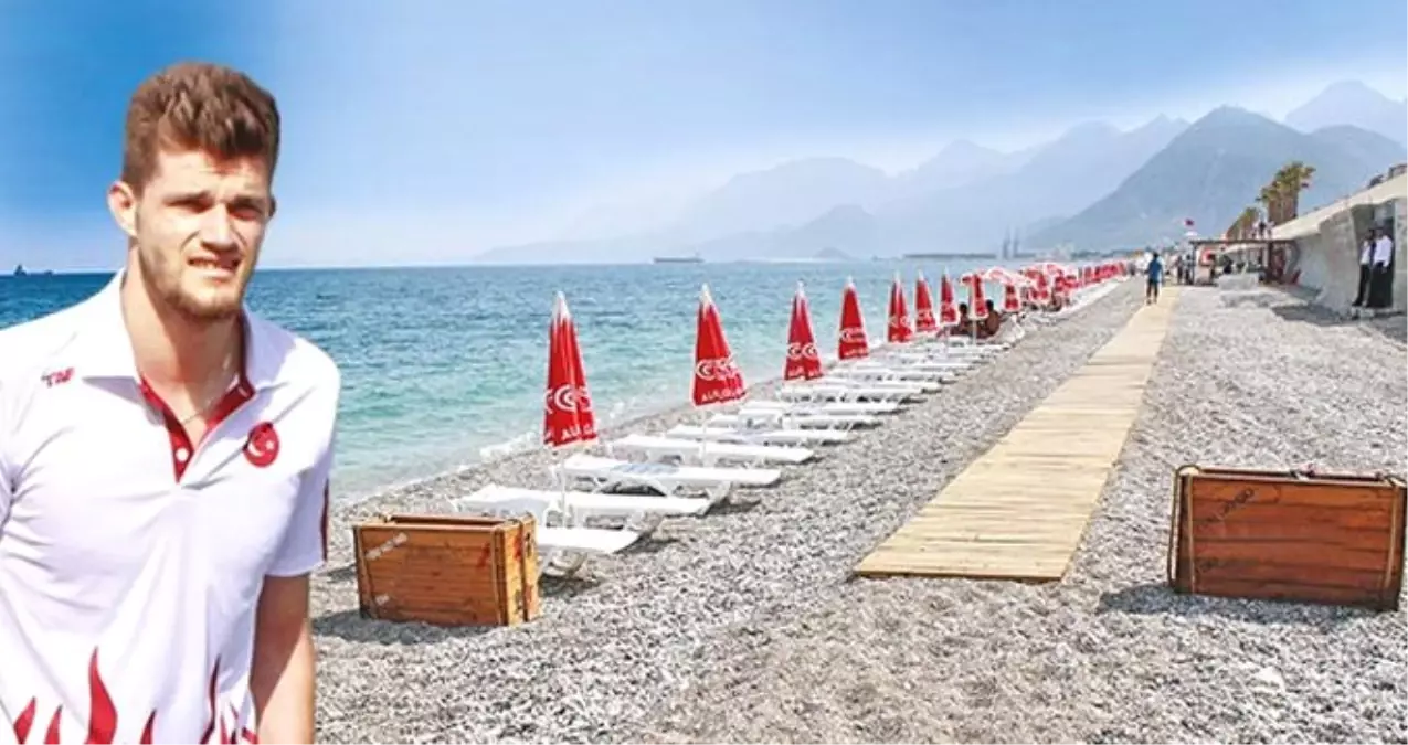 Engelli milli sporcuya büyük ayıp! Plajdan kovdular