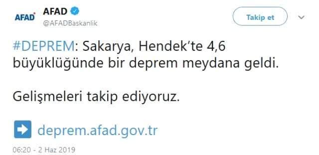 Bakan Kurum'dan Sakarya'da meydana gelen deprem sonrası ilk açıklama
