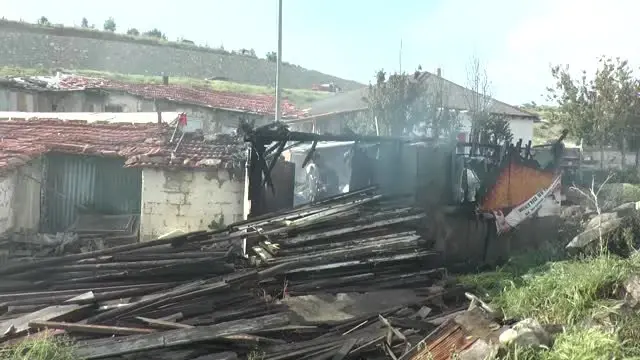 Gölbaşı'nda barakada yangın