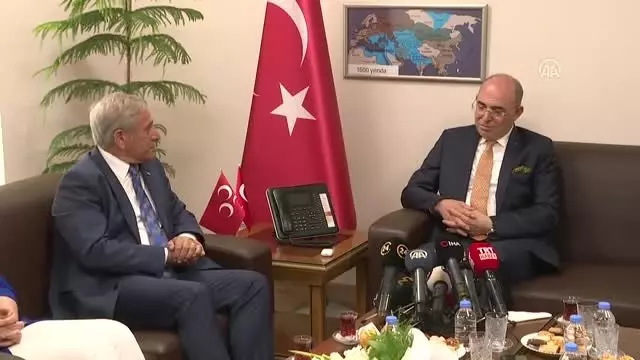 MHP'ye bayram ziyaretleri - CHP, DSP ve DP heyeti MHP'ye bayram ziyaretleri - CHP, DSP ve DP heyeti