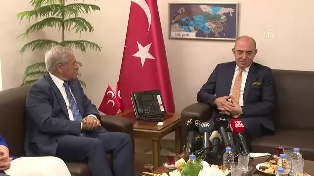 MHP'ye bayram ziyaretleri - CHP, DSP ve DP heyeti MHP'ye bayram ziyaretleri - CHP, DSP ve DP heyeti