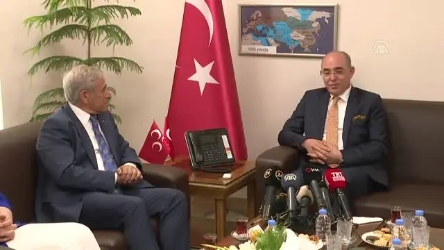 MHP'ye bayram ziyaretleri - CHP, DSP ve DP heyeti MHP'ye bayram ziyaretleri - CHP, DSP ve DP heyeti