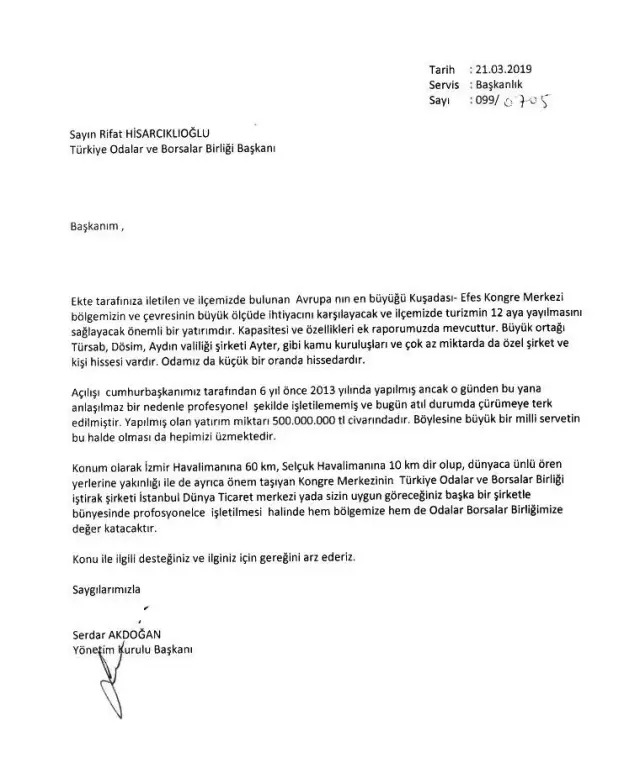 Haciz şoku yaşayan Kuşadası-Efes Kongre Merkezi için seferberlik Haciz şoku yaşayan Kuşadası-Efes Kongre Merkezi için seferberlik