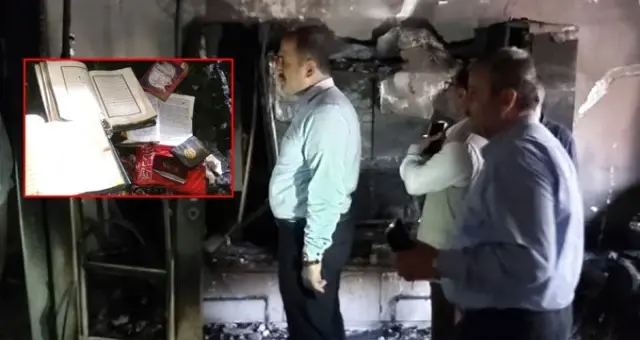 Kül olan evde Kur'an-ı Kerim'in yanmaması ağızları açık bıraktı! Kül olan evde Kur'an-ı Kerim'in yanmaması ağızları açık bıraktı!