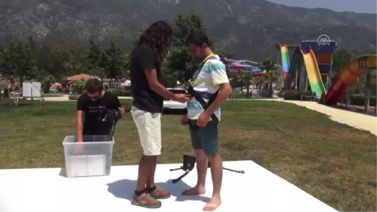 Tatilcilerin 'bungee jumping' heyecanı