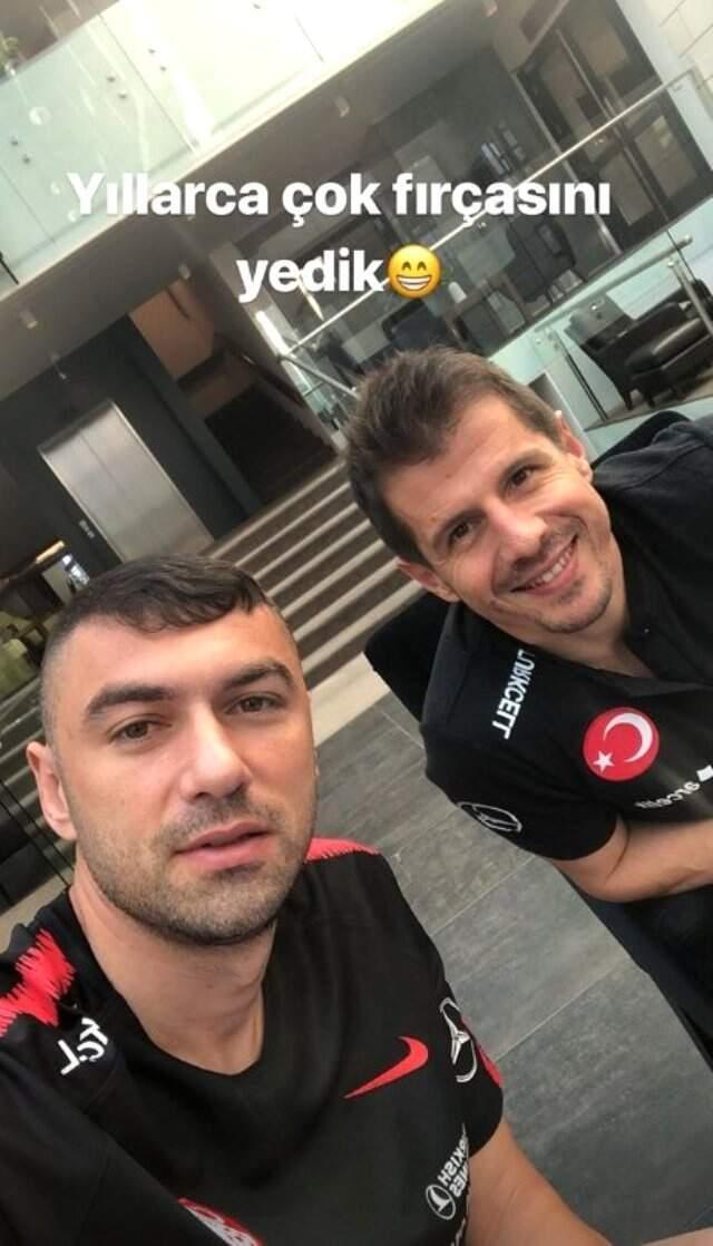 Burak Yılmaz'dan 'fırça' paylaşımı