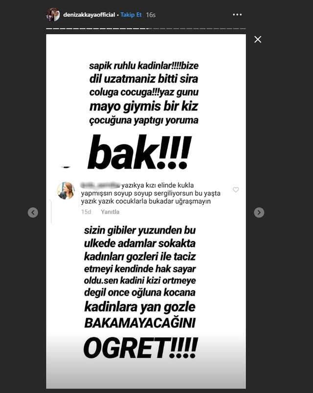 Deniz Akkaya, kızıyla mayolu fotoğrafına gelen yorumları ifşa etti