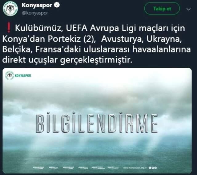 İzlanda'nın onaylanmamış havaalanı iddialarına Konyaspor'dan yanıt geldi