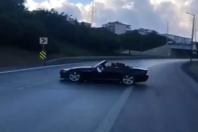 TEM'de lüks otomobille düğün konvoyu terörü! TEM'de lüks otomobille düğün konvoyu terörü!