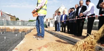 Kızıltepe'de 3 bin kişilik caminin temeli dualarla atıldı