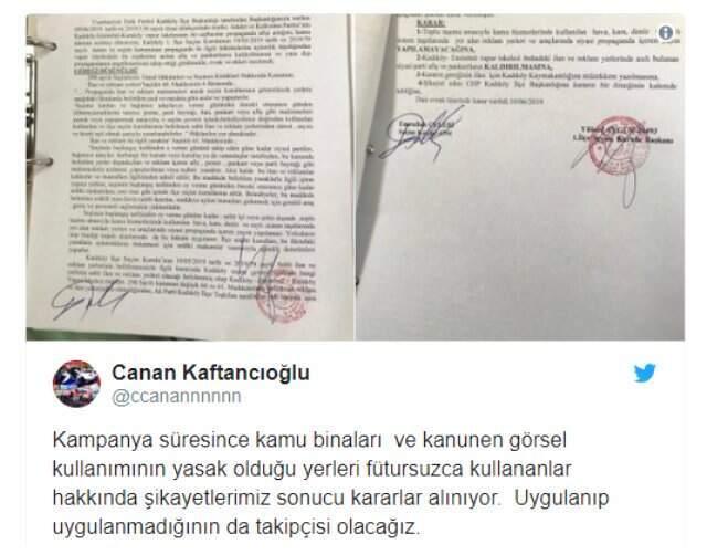 YSK kararını verdi: AK Parti'nin Kadıköy'deki afişi kaldırılacak