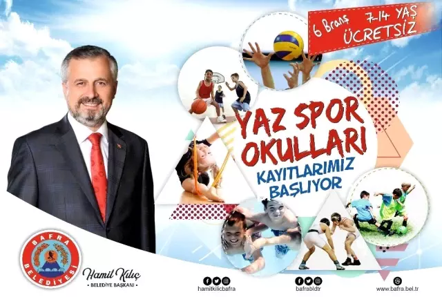 Bafra'da Yaz Spor Okulları kayıtları devam ediyor Bafra'da Yaz Spor Okulları kayıtları devam ediyor