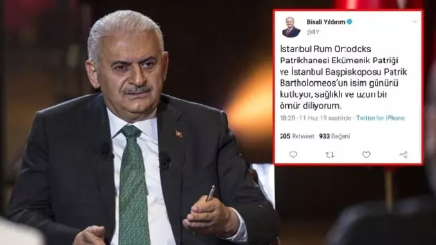 Binali Yıldırım'ın 'ekümenik' tweet'ine CHP'den tepki geldi Binali Yıldırım'ın 'ekümenik' tweet'ine CHP'den tepki geldi