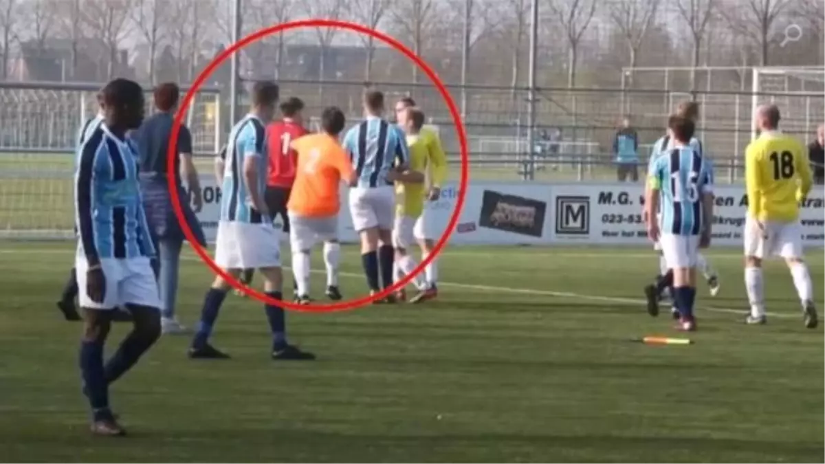 Hollanda'da futbolcu döven yan hakeme 3 yıl sahalardan men cezası