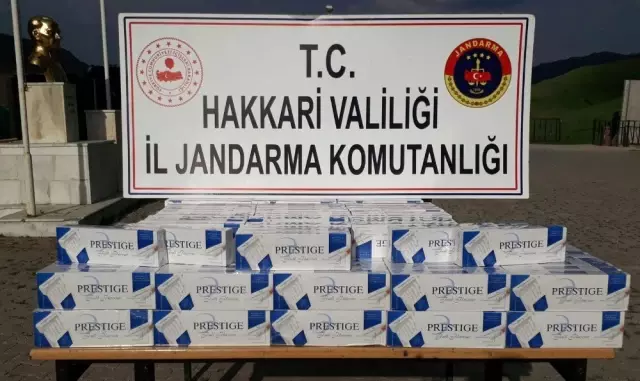 Yüksekova'da 2 bin paket kaçak sigara ele geçirildi