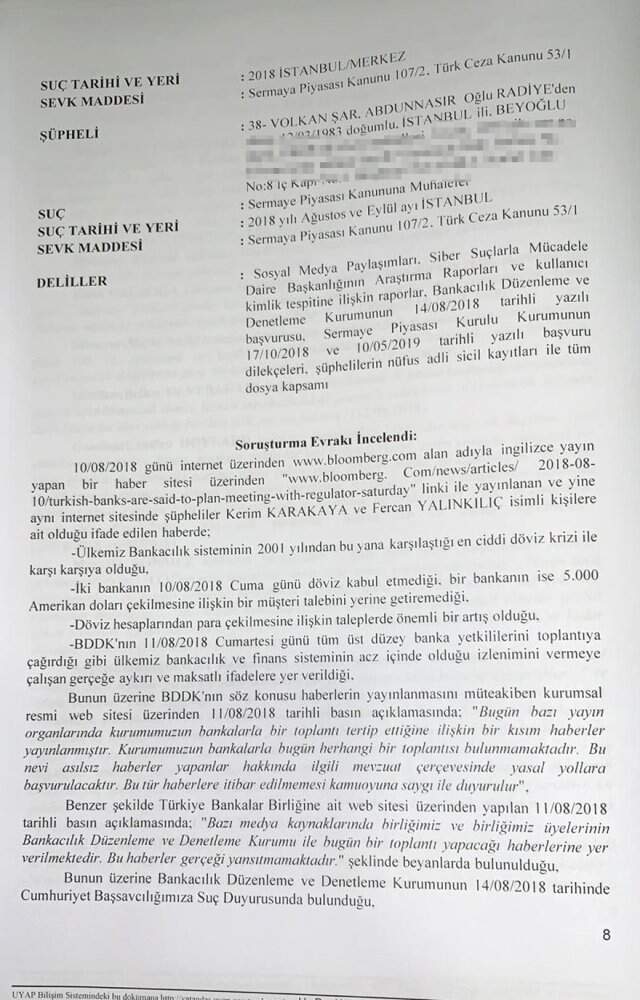 BDDK'tan 50 kişiye suç duyurusu