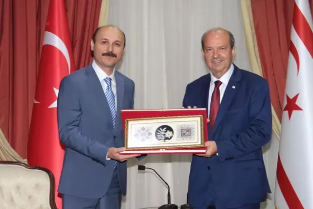 Talip Geylan KKTC Başbakanı Ersin Tatar'ı ziyaret etti