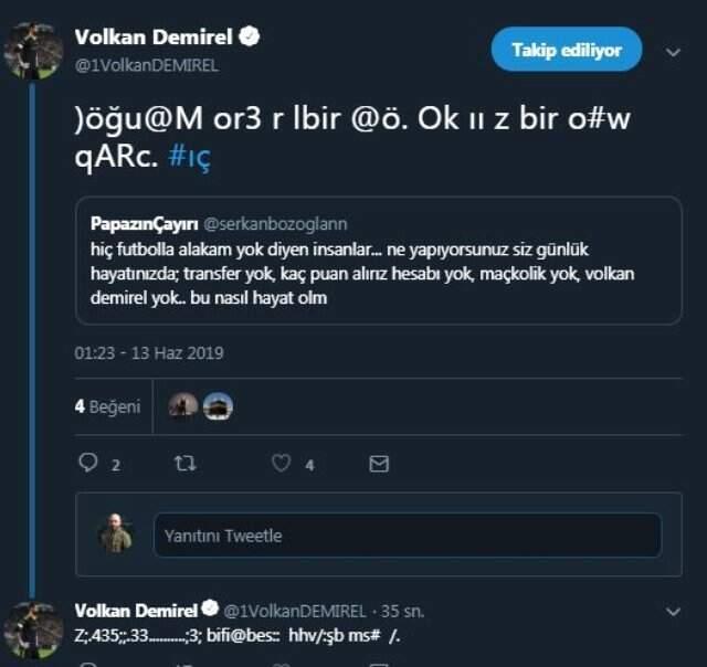 Volkan Demirel'den ilginç sosyal medya paylaşımları