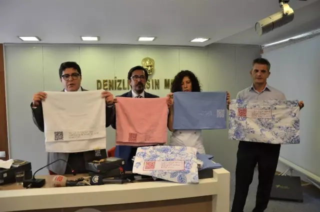 Görme engelliler için karekod ve Braille alfabeli tekstil ürünü ürettiler Görme engelliler için karekod ve Braille alfabeli tekstil ürünü ürettiler