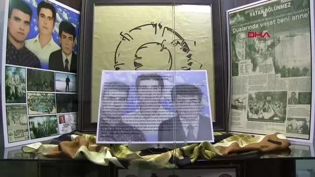 KONYA Şehidin eşyaları okuldaki 'Şehitlik Köşesi'nde KONYA Şehidin eşyaları okuldaki 'Şehitlik Köşesi'nde