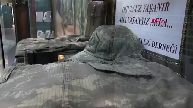 KONYA Şehidin eşyaları okuldaki 'Şehitlik Köşesi'nde KONYA Şehidin eşyaları okuldaki 'Şehitlik Köşesi'nde