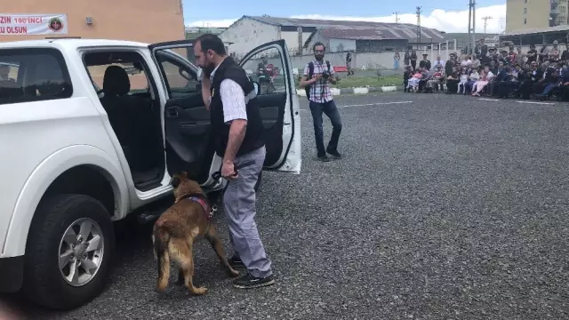 Patlayıcı madde ve bomba uzmanı köpeklerin gösterisi beğeni kazandı Patlayıcı madde ve bomba uzmanı köpeklerin gösterisi beğeni kazandı