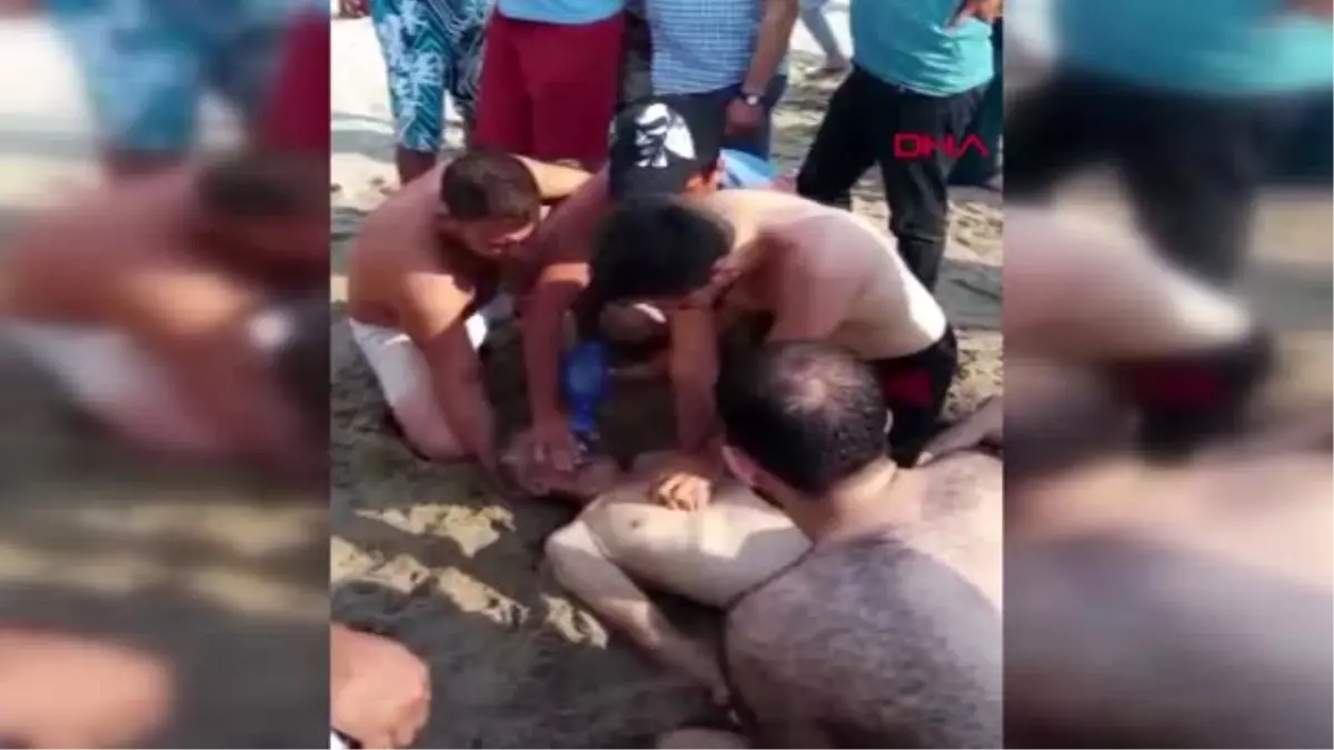 AYDIN Denizde boğulma tehlikesi geçirdi, ambulansta hayata döndü
