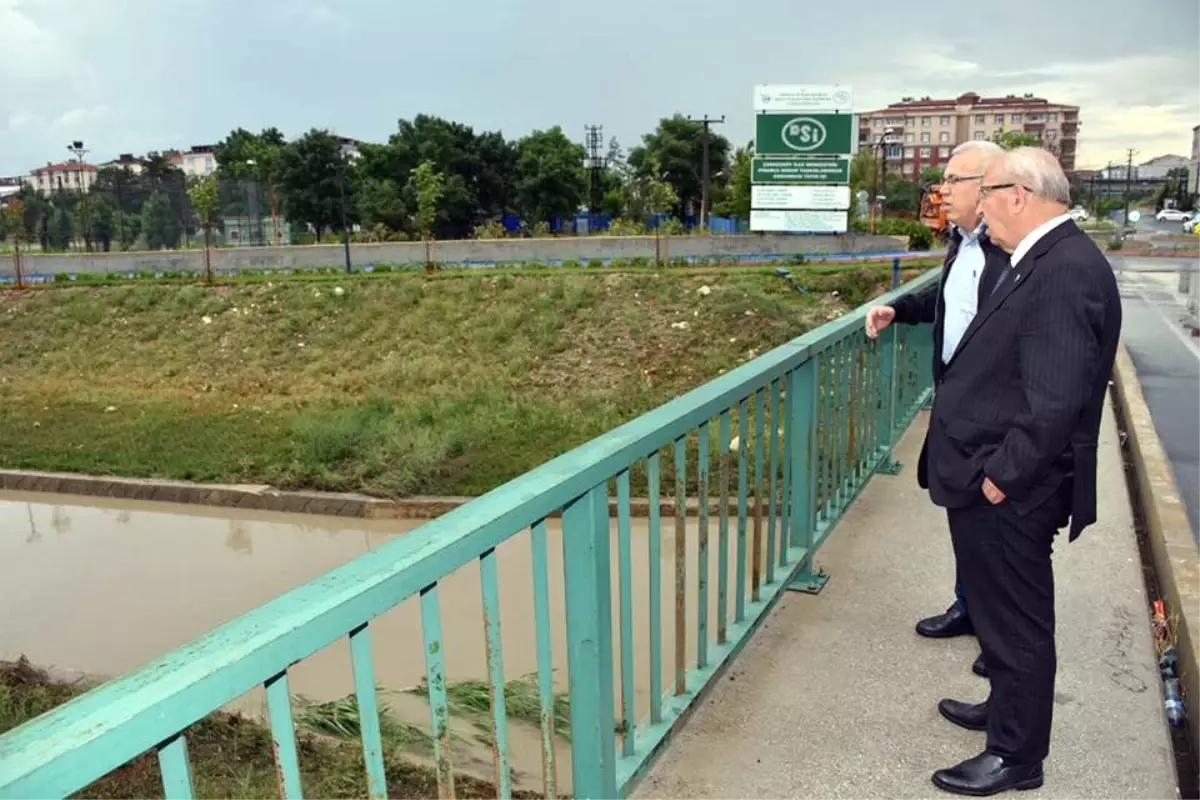 Çerkezköy'de şiddetli yağış