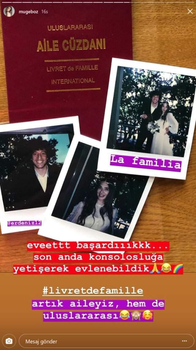 Müge Boz ve basketbolcu Caner Erdeniz Evlendi