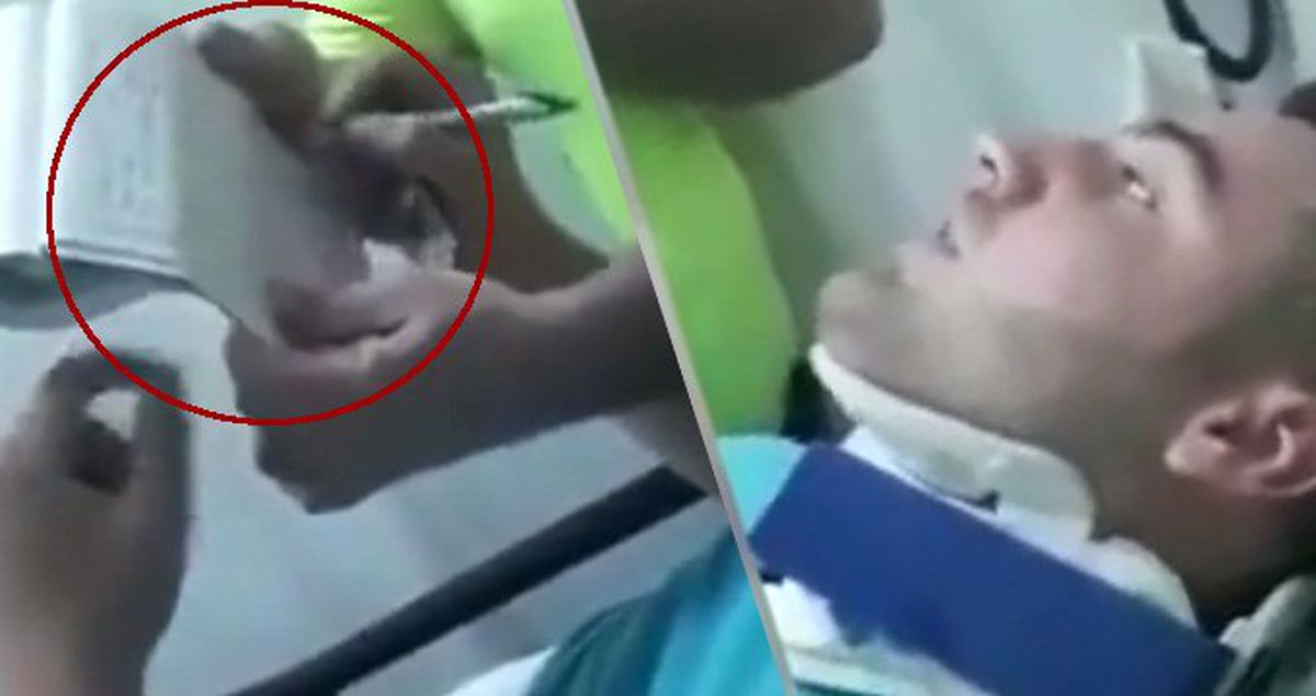 Trafikte makas atan sürücüye sedyede ceza