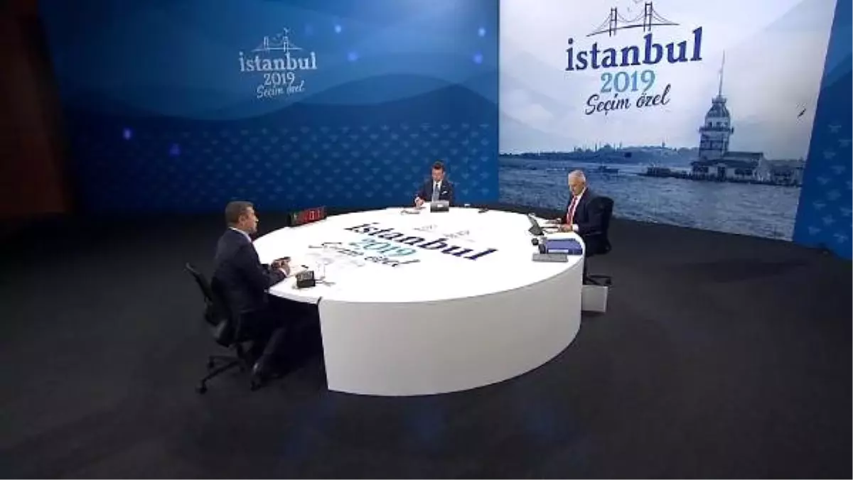 Binali Yıldırım ile Ekrem İmamoğlu'nun katıldığı ortak yayın başladı
