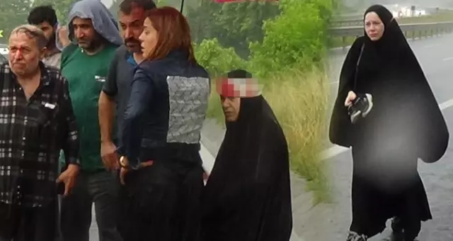 TEM'de lüks araç takla attı: 2'si çocuk 4 yaralı