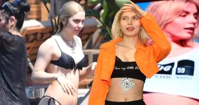 Aleyna Tilki, siyah tanga bikinisiyle plaja damga vurdu