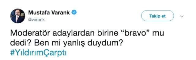 Bakan Varank'tan İsmail Küçükkaya tepkisi: Adaylardan birine 'bravo' mu dedi?