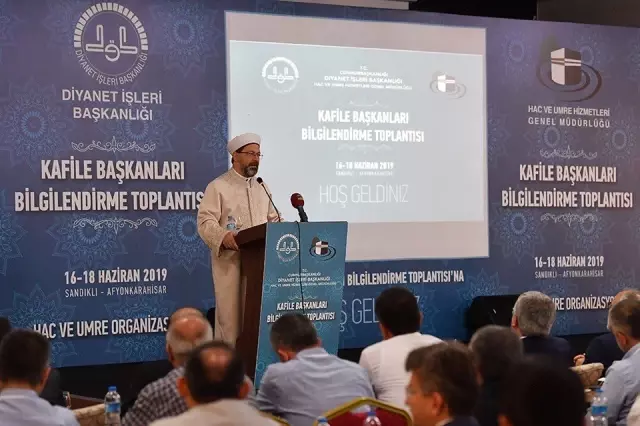 Diyanet İşleri Başkanı Prof. Dr. Ali Erbaş'ın sorumluluk uyarısı