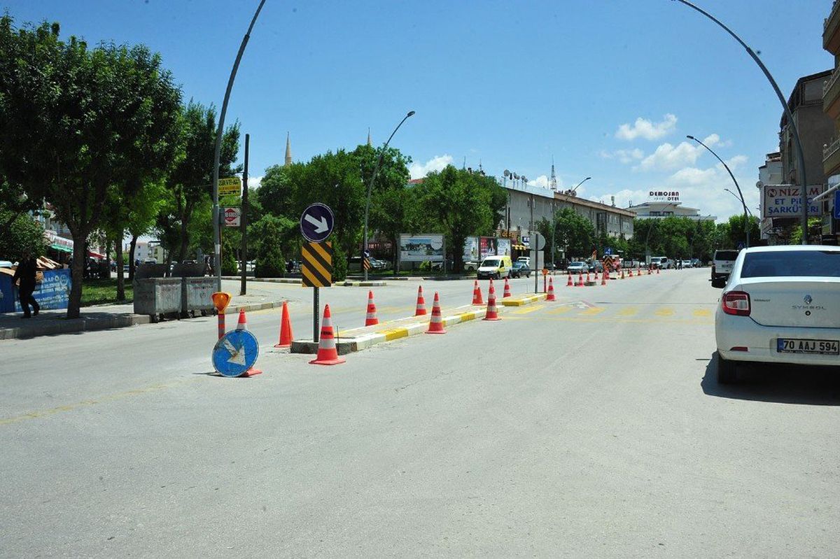 Karaman'da Zeytin Dalı Bulvarına yeni kavşak