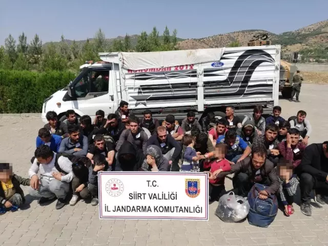 Siirt'te 40 düzensiz göçmen yakalandı