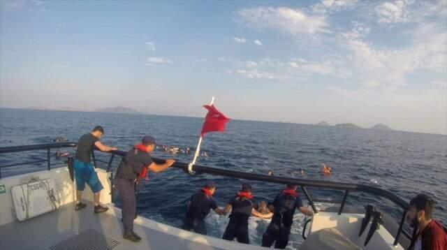 Son dakika! Muğla'da tekne battı, 8 göçmenin cansız bedenine ulaşıldı