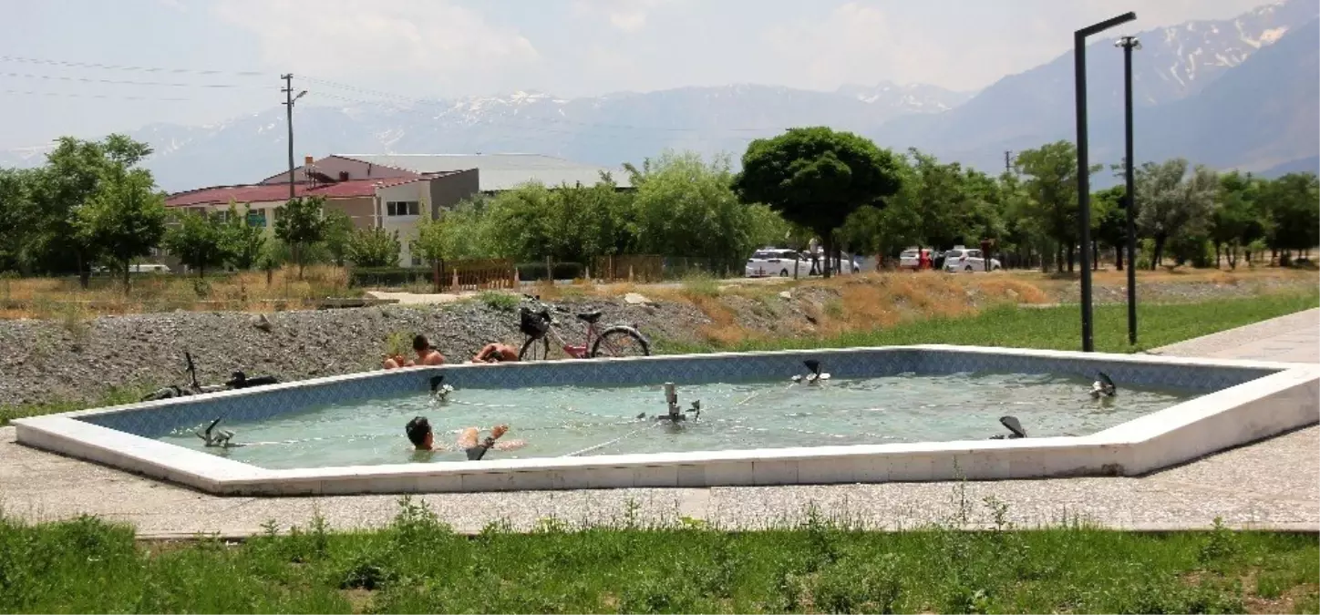 Süs havuzunda tehlikeli serinlik