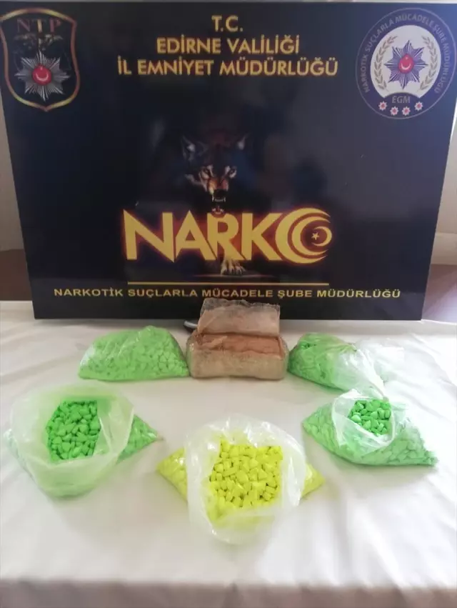 Edirne'de uyuşturucu operasyonu