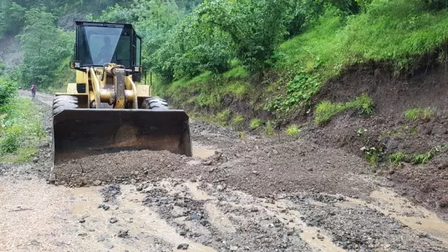 Ordu'da yağış hasarlarına anında müdahale