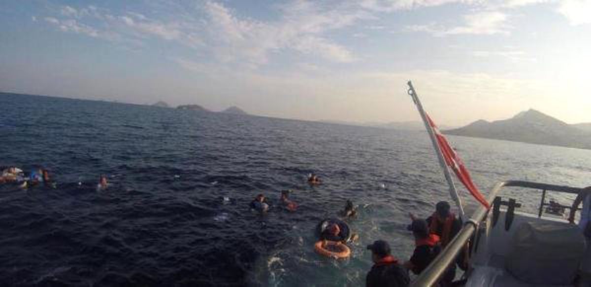 Göçmen kaçakçılığı çetesi lideri ve sevgilisi, Bodrum'a getirildi