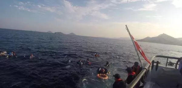 Göçmen kaçakçılığı çetesi lideri ve sevgilisi, Bodrum'a getirildi