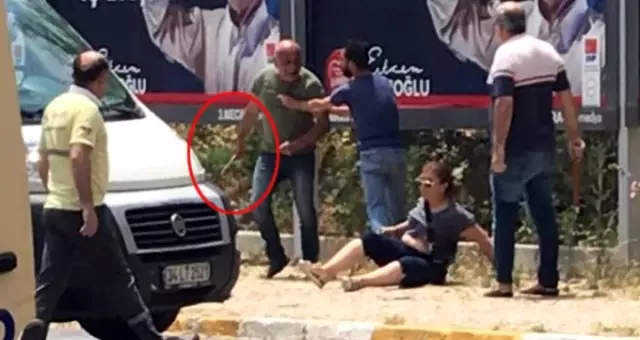 İstanbul'un göbeğinde eski karısını dövüp bıçakladı! Mahalledeki genç, yaralı kadını kurtardı