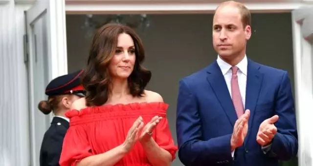 Prens William ve Düşes Kate'in konvoyundaki polis motosikleti 83 yaşındaki kadına çarptı